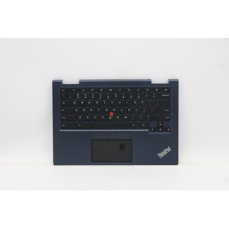 Lenovo 5M11A36929 Palmrest Top Case con tastiera, Inglese (Stati Uniti), Nero, Retroilluminazione, Senza_lettore di impronte dig