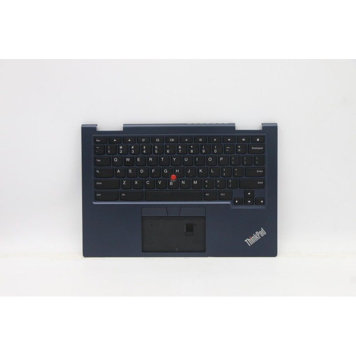 Lenovo 5M11A36929 Palmrest Top Case con tastiera, Inglese (Stati Uniti), Nero, Retroilluminazione, Senza_lettore di impronte dig