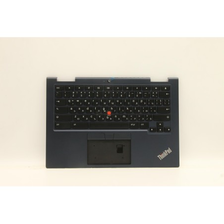 Lenovo 5M11A36946 Palmrest Top Case con tastiera, Bulgaro, nero, Retroilluminazione, Senza lettore di impronte digitali, UK
