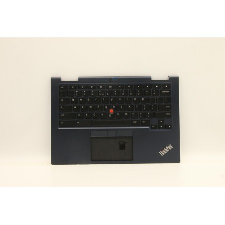 Lenovo 5M11A36949 Palmrest Top Case con tastiera, Inglese (Stati Uniti/Europa), nero, Retroilluminazione, Senza lettore di impro