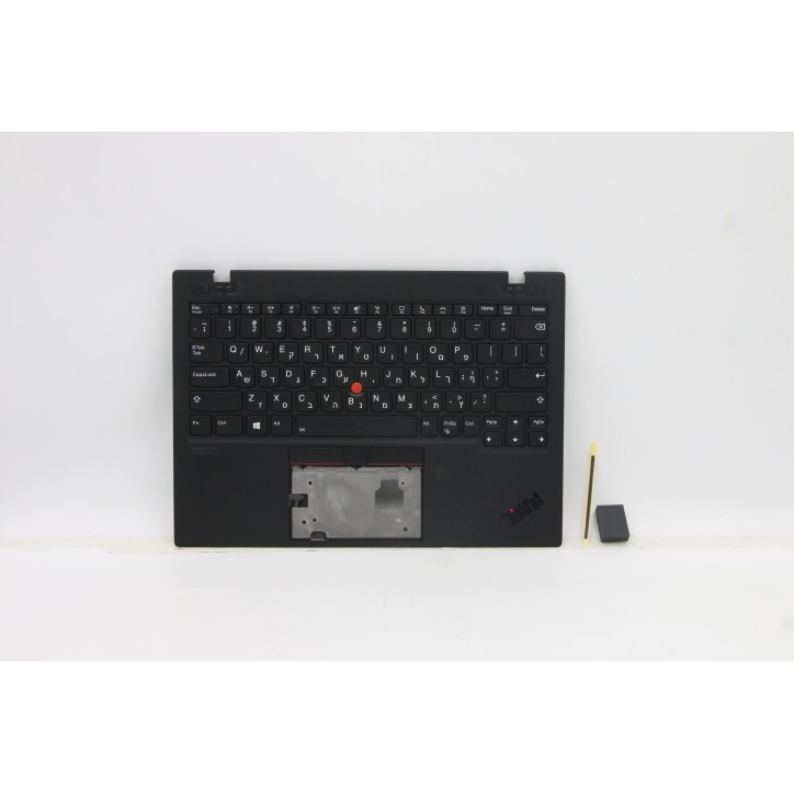 Lenovo 5M11B38324 Palmrest Top Case con tastiera, Israele (ebraico), nero, WLAN