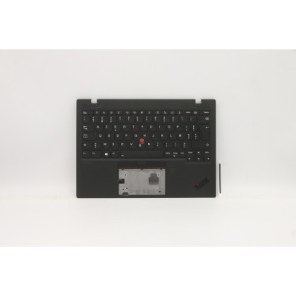 Lenovo 5M11B38383 Palmrest Top Case con tastiera, Belga, nero, WWAN, UK
