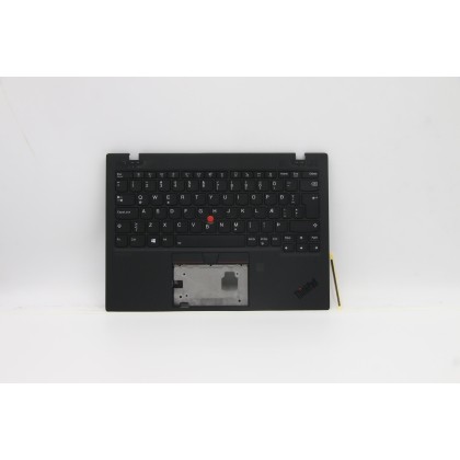 Lenovo 5M11B38434 Palmrest Top Case con tastiera, Islandese, Nero, WWAN