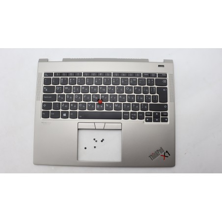 Lenovo 5M11B59850 Palmrest Top Case con tastiera, Bulgaro, titanio, WLAN, UK