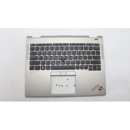 Lenovo 5M11B59855 Palmrest Top Case con tastiera, Greco, titanio, WLAN