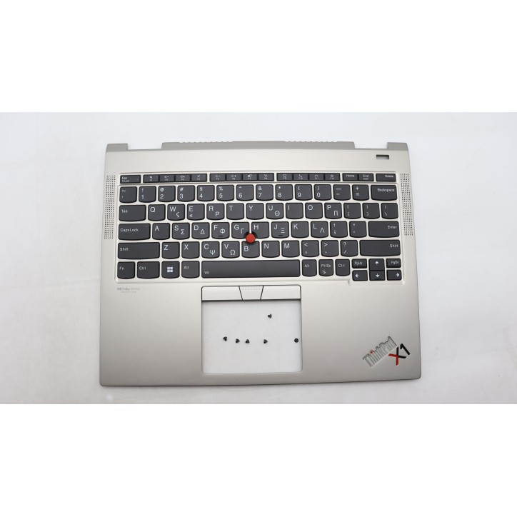 Lenovo 5M11B59855 Palmrest Top Case con tastiera, Greco, titanio, WLAN