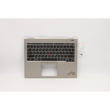 Lenovo 5M11B59856 Palmrest Top Case con tastiera, Ebraico, titanio, WLAN