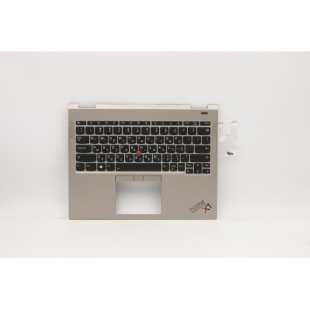 Lenovo 5M11B59856 Palmrest Top Case con tastiera, Ebraico, titanio, WLAN