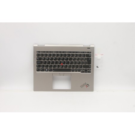 Lenovo 5M11B59899 Palmrest Top Case con tastiera, Sloveno, titanio, WWAN