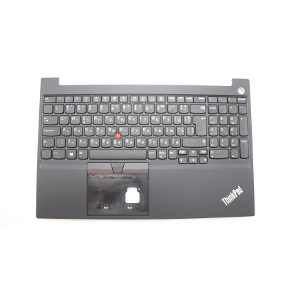 Lenovo 5M11C43270 Palmrest Top Case con tastiera, Bulgaro, nero, Lettore di impronte digitali, UK
