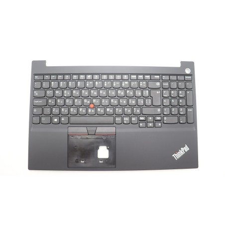 Lenovo 5M11C43270 Palmrest Top Case con tastiera, Bulgaro, nero, Lettore di impronte digitali, UK