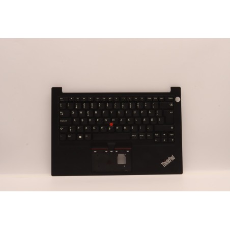 Lenovo 5M11C47298 Palmrest Top Case con tastiera, Danese, nero, Lettore di impronte digitali, UK