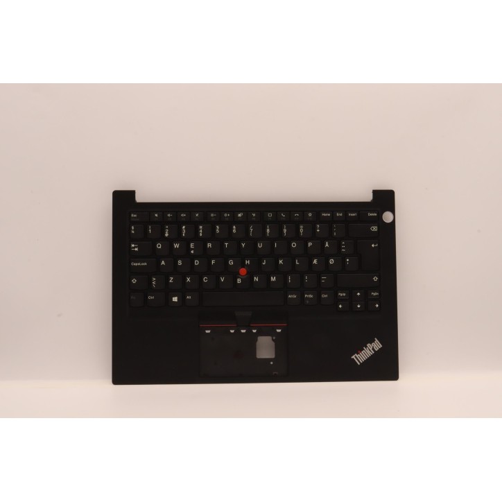 Lenovo 5M11C47298 Palmrest Top Case con tastiera, Danese, nero, Lettore di impronte digitali, UK