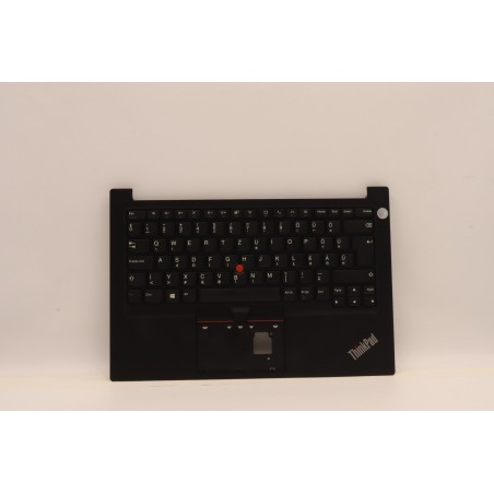 Lenovo 5M11C47313 Palmrest Top Case con tastiera, Ungherese, nero, Lettore di impronte digitali
