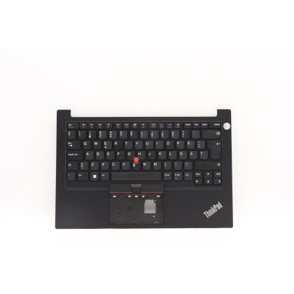 Lenovo 5M11C47337 Palmrest Top Case con tastiera, Svedese/finlandese, nero, Lettore di impronte digitali