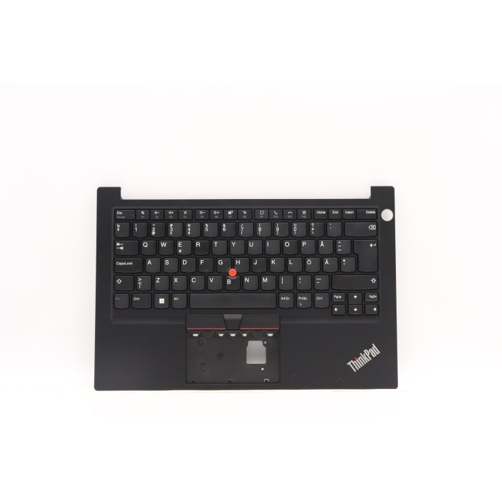 Lenovo 5M11C47337 Palmrest Top Case con tastiera, Svedese/finlandese, nero, Lettore di impronte digitali
