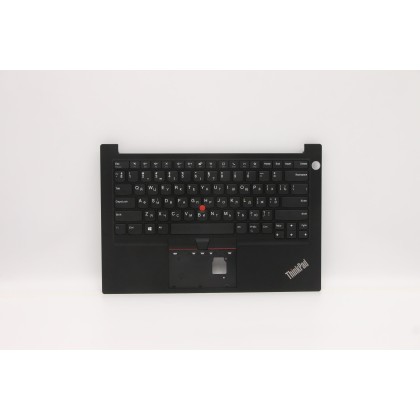 Lenovo 5M11C47389 Palmrest Top Case con tastiera, Ucraina, Nero, Impronta digitale