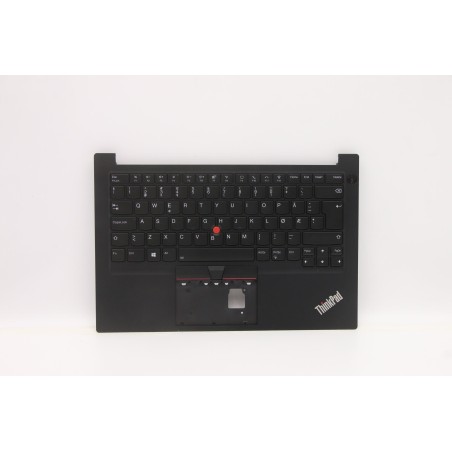 Lenovo 5M11C47429 Palmrest Top Case con tastiera, Norvegese, nero, Retroilluminazione