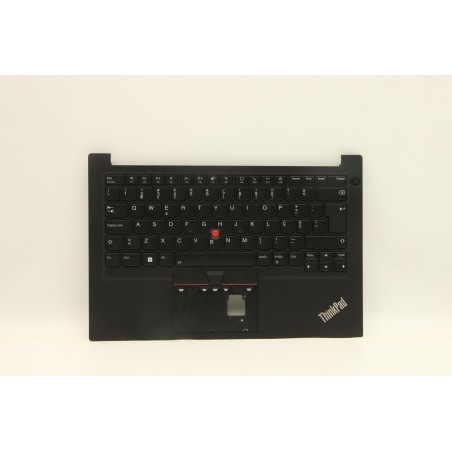 Lenovo 5M11C47432 Palmrest Top Case con tastiera, Portoghese, Nero, Retroilluminazione