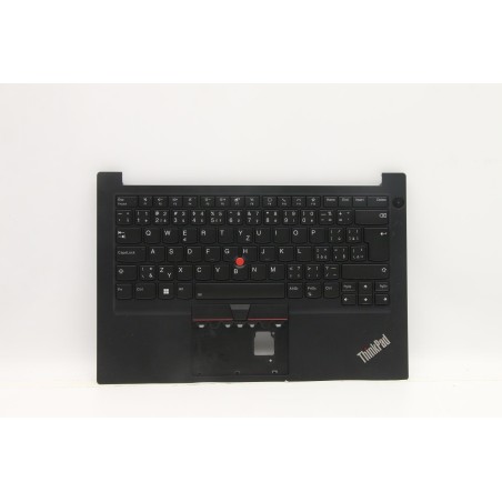 Lenovo 5M11C47438 Palmrest Top Case con tastiera, Ceco/Slovacco, nero, Retroilluminazione, UK
