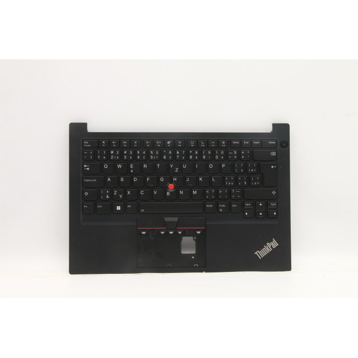 Lenovo 5M11C47438 Palmrest Top Case con tastiera, Ceco/Slovacco, nero, Retroilluminazione, UK