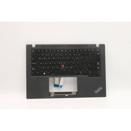 Lenovo 5M11C48021 Palmrest Top Case con tastiera, Arabo, nero, Retroilluminazione, WWAN, US