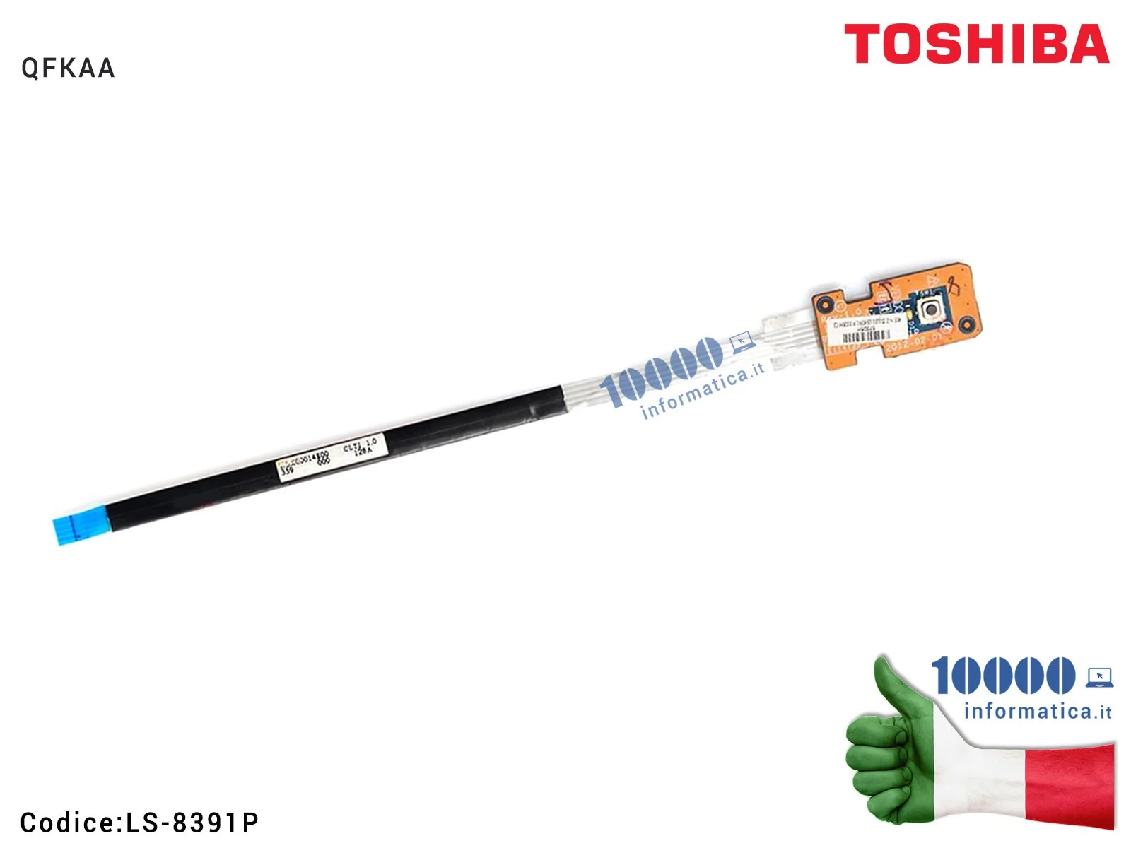LS-8391P Pulsante Accensione con cavo Power Button Board TOSHIBA Satellite P850 P855 P855D LS-8391P QFKAA LS-8391P Pulsante Accensione con cavo Power Button Board TOSHIBA Satellite P850 P855 P855D LS-8391P QFKAA