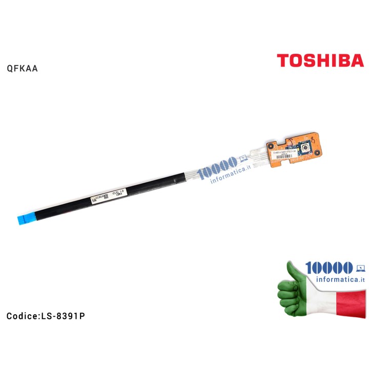Pulsante Accensione Cavo TOSHIBA Satellite P850 P855 P855D LS-8391P QFKAA Power Button Board