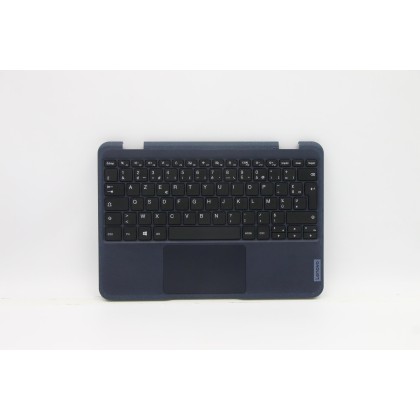 Lenovo 5M11C85636 Palmrest Top Case con tastiera, Francese, Nero, Senza WWAN