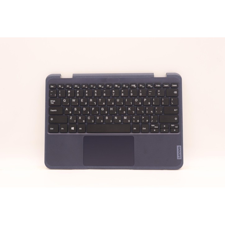 Lenovo 5M11C85642 Palmrest Top Case con tastiera, Ebraico, nero, ClickPad, SENZA WWAN, SENZA WLAN