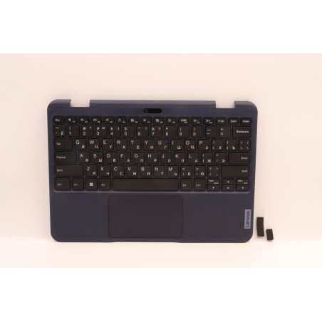 Lenovo 5M11C86112 Palmrest Top Case con tastiera, Russo, nero, ClickPad, SENZA WWAN, SENZA WLAN