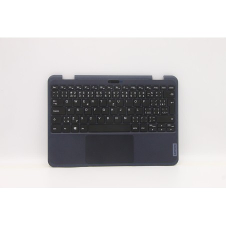 Lenovo 5M11C86136 Palmrest Top Case con tastiera, Ceco/Slovacco, nero, senza WWAN, UK