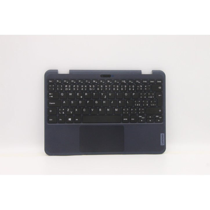 Lenovo 5M11C86136 Palmrest Top Case con tastiera, Ceco/Slovacco, nero, senza WWAN, UK