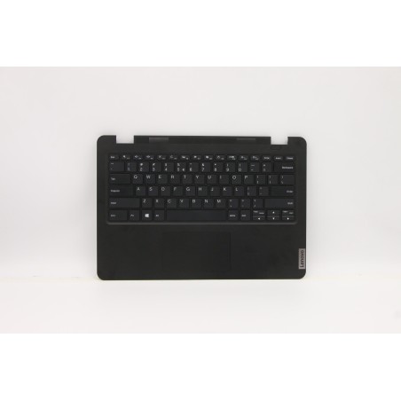 Lenovo 5M11C86283 Palmrest Top Case con tastiera, Inglese (Stati Uniti/Europa), Nero