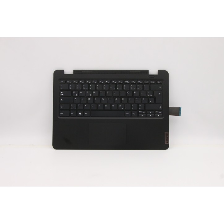 Lenovo 5M11C86287 Palmrest Top Case con tastiera, Tedesco, Nero