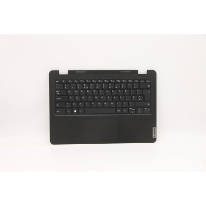 Lenovo 5M11C86295 Palmrest Top Case con tastiera, Inglese Regno Unito, Nero