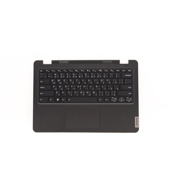 Lenovo 5M11C87763 Palmrest Top Case con tastiera, Arabo, nero, Retroilluminazione, US