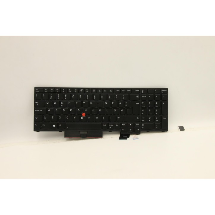 Lenovo 5M11C88879 Tastiera interna, Norvegese, nero, Retroilluminazione