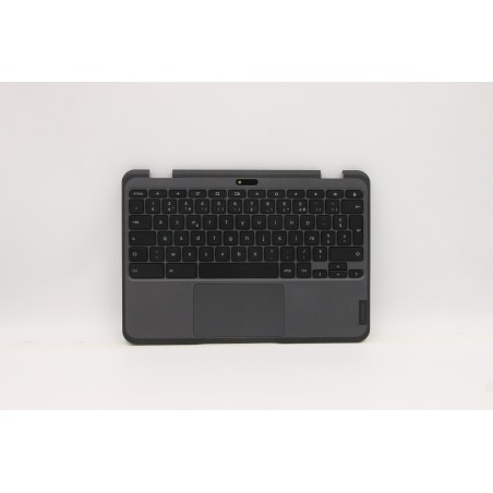 Lenovo 5M11C88959 Palmrest Top Case con tastiera, Francese, Nero