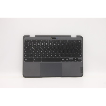 Lenovo 5M11C88968 Palmrest Top Case con tastiera, Tedesco, Nero