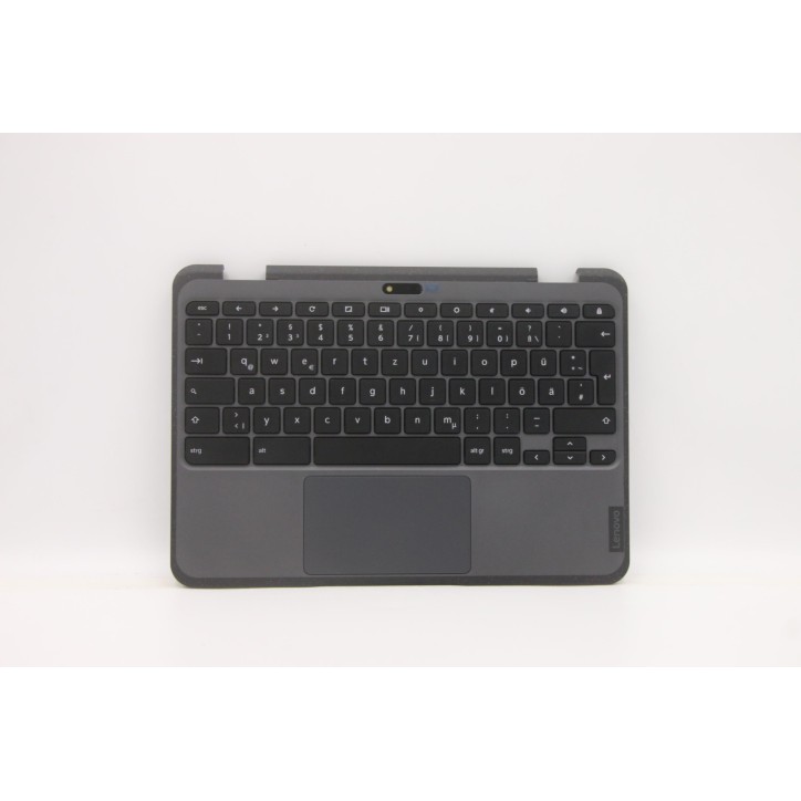 Lenovo 5M11C88968 Palmrest Top Case con tastiera, Tedesco, Nero