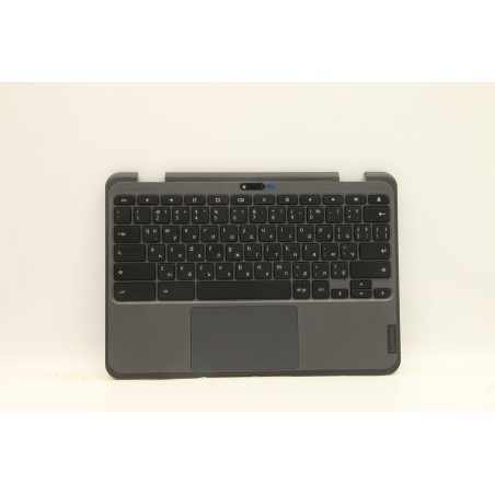 Lenovo 5M11C89030 Palmrest Top Case con tastiera, Bulgaro, nero, UK