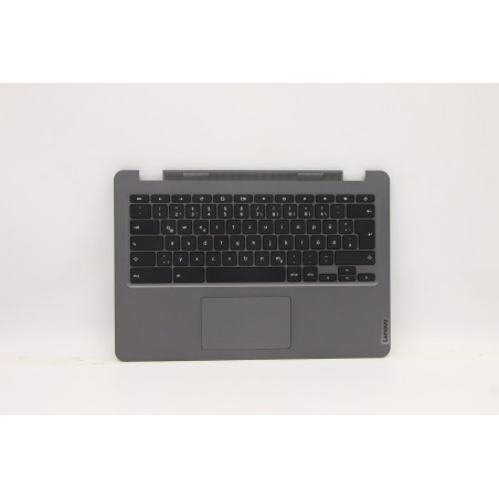 Lenovo 5M11C89168 Palmrest Top Case con tastiera, Tedesco, Senza_retroilluminazione, Touchpad