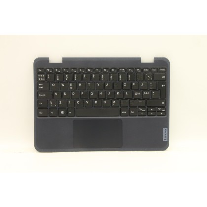 Lenovo 5M11C94574 Palmrest Top Case con tastiera, Lingue scandinave, nero, Senza WWAN, Senza WLAN
