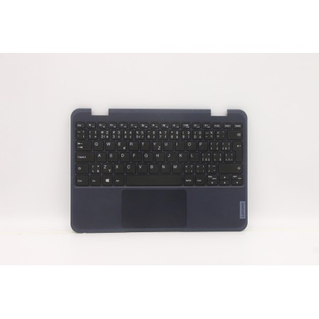 Lenovo 5M11C94633 Palmrest Top Case con tastiera, Francese, Nero, Senza WWAN