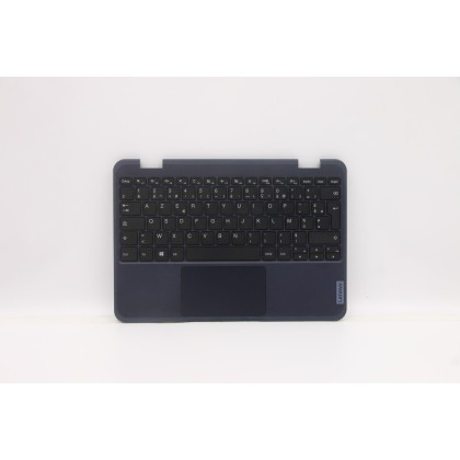 Lenovo 5M11C94698 Palmrest Top Case con tastiera, Francese, Nero, Senza WWAN