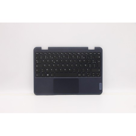 Lenovo 5M11C94698 Palmrest Top Case con tastiera, Francese, Nero, Senza WWAN