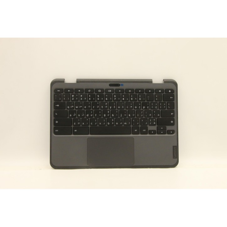 Lenovo 5M11C94723 Palmrest Top Case con tastiera, Arabo, Senza retroilluminazione, Touchpad, US