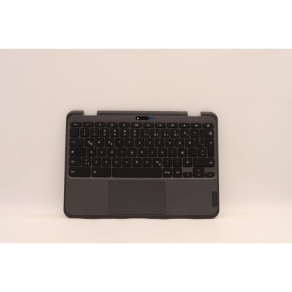 Lenovo 5M11C94830 Palmrest Top Case con tastiera, Islandese, Nero