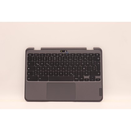 Lenovo 5M11C94833 Palmrest Top Case con tastiera, Islandese, Nero